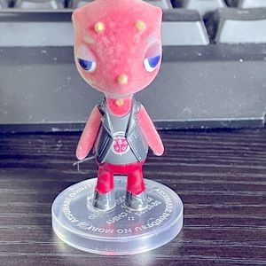 Bandai mini animal crossing flocked figure flick